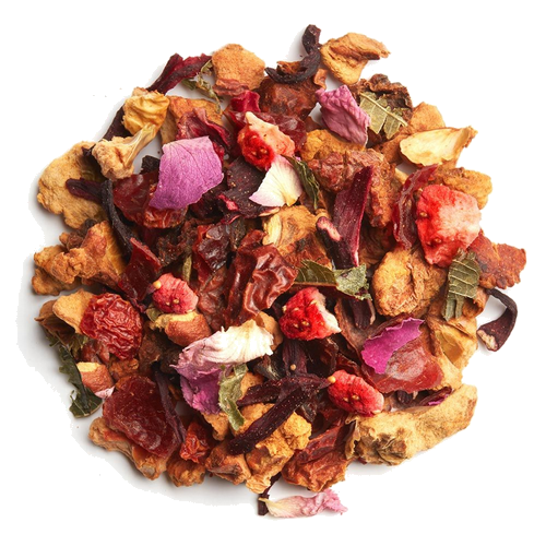 JARDIN D'ENFANCE BIO  - Infusion sans théine - Fraise et Rhubarbe