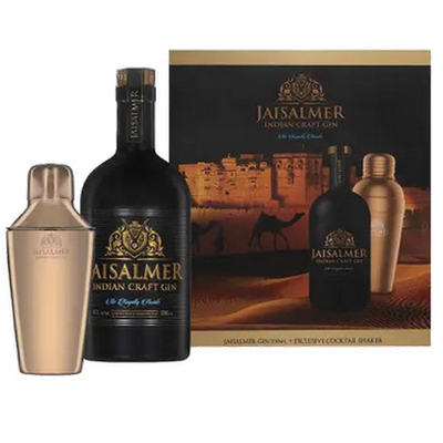 JAISALMER INDIAN CRAFT GIN - COFFRET SHAKER JAISALMER INDIAN CRAFT GIN - COFFRET SHAKER