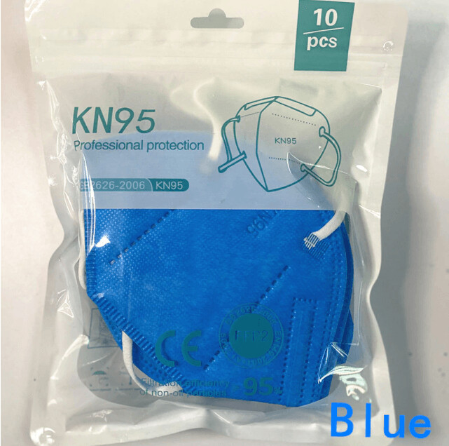 Pack 10 mascarillas FFP2 KN95 Color Azul