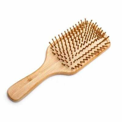 Cepillo de madera de bambú para el cabello