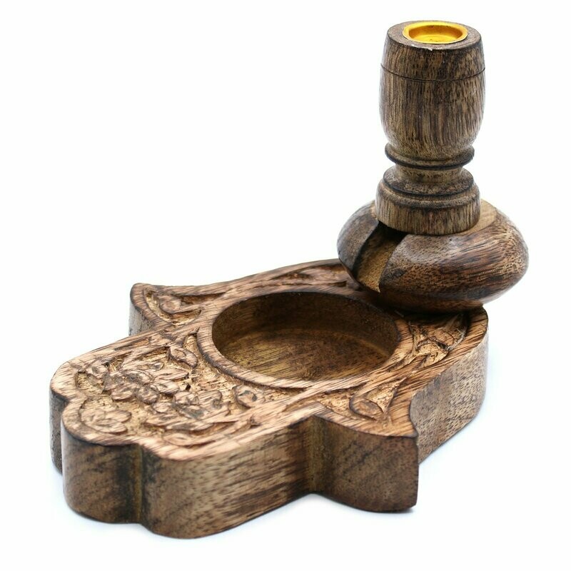 Quemador para conos de flujo Inverso Madera de Mango - Hamsa