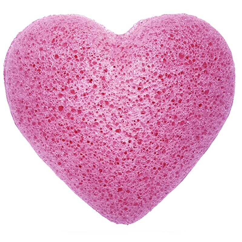 Esponja konjac corazón lavanda