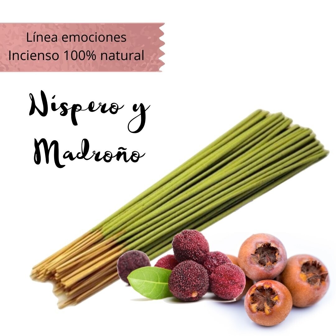 Incienso Artesanal 100% Natural Emociones - Níspero y Madroño