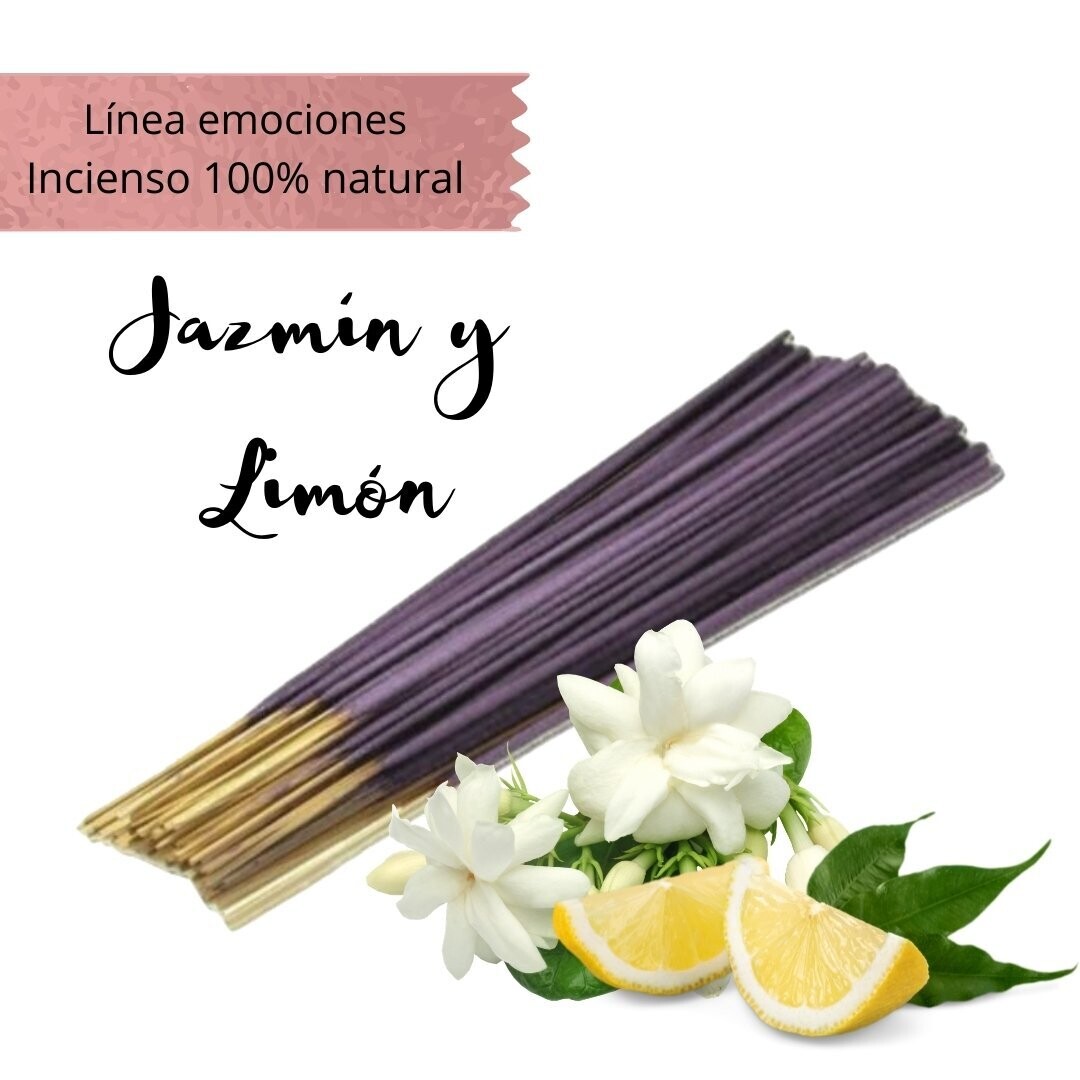 Incienso Artesanal 100% Natural Emociones - Jazmín y Limón