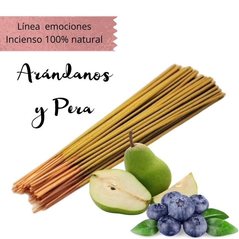 Incienso Artesanal 100% Natural Emociones - Arándanos y Pera