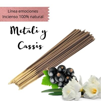 Incienso Artesanal 100% Natural Emociones - Flor Metali y Cassis