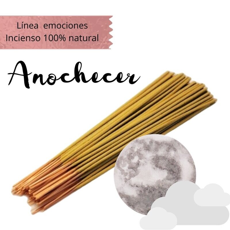 Incienso Artesanal 100% Natural Emociones - Energía Anochecer