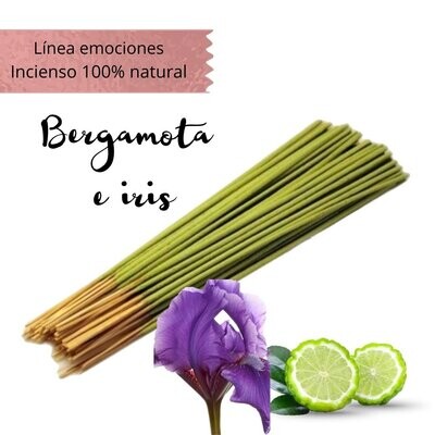 Incienso Artesanal 100% Natural Emociones - Bergamota Iris