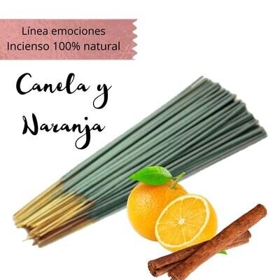 Incienso Artesanal 100% Natural Emociones - Canela y Naranja