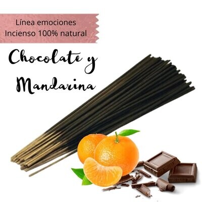 Incienso Artesanal 100% Natural Emociones - Chocolate y Mandarina
