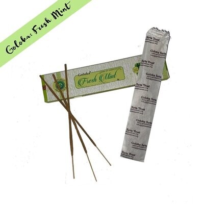 Goloka Premium - Varillas de Incienso - Menta Fresca (15 g)