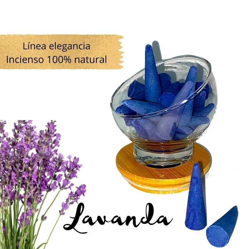 Incienso conos artesanal 100% Natural - Lavanda