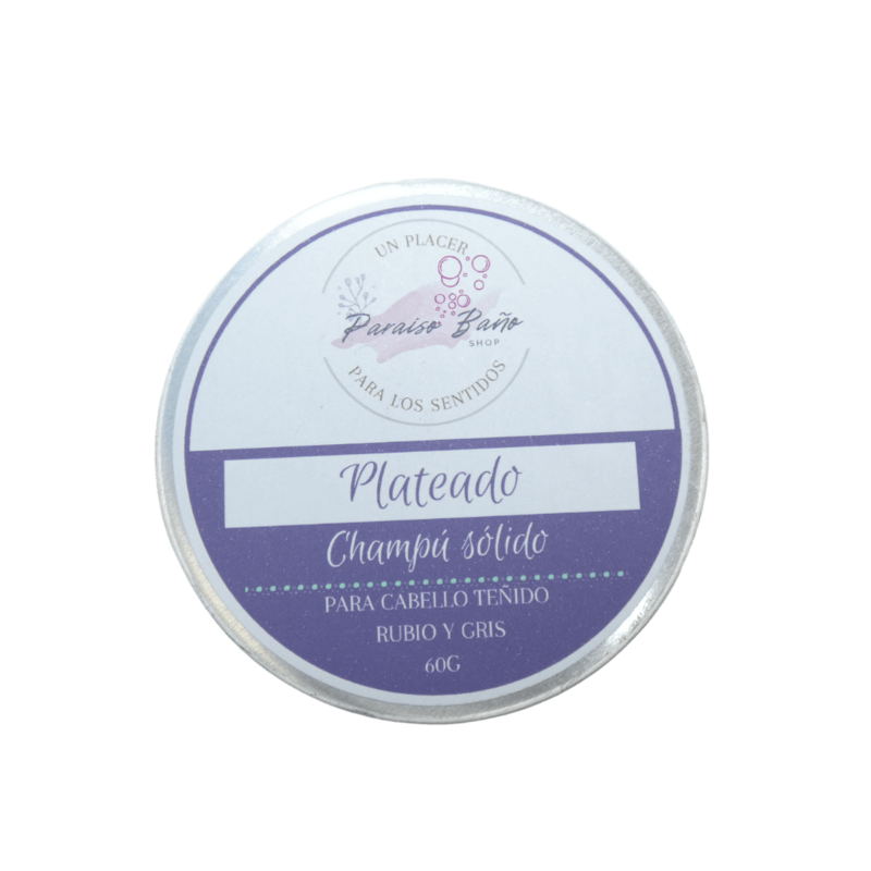 Champú Solido 60g - Plateado