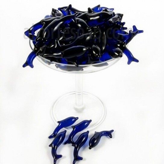 Pack de 5 Mini Perlas de baño Delfines