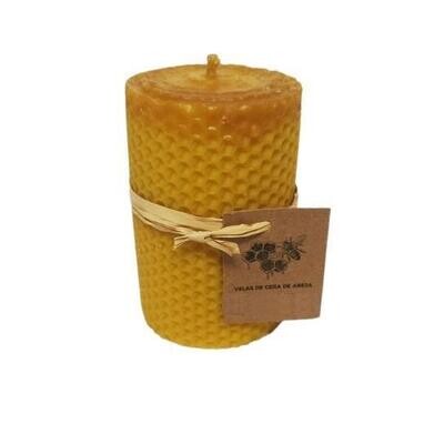 Velas de miel(Cera virgen de abeja)10cmx6cm