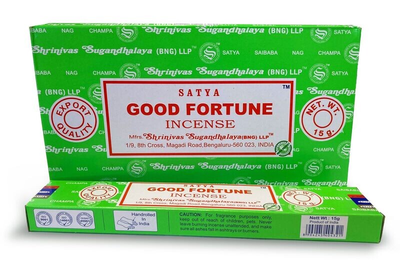 Incienso SATYA - Varillas de Incienso -GOOD FORTUNE