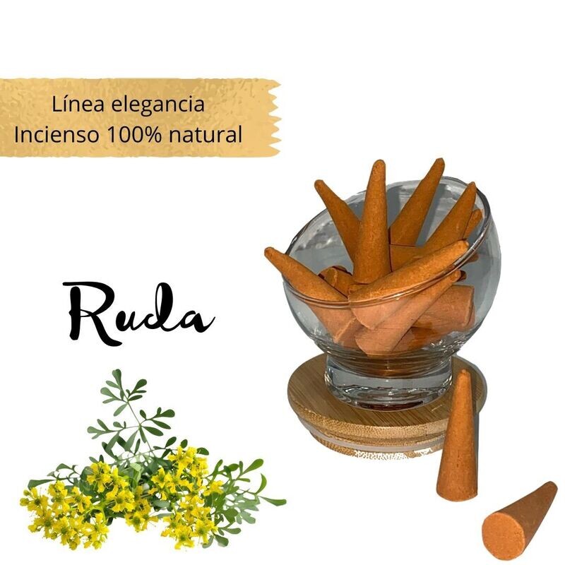 Incienso conos artesanal 100% Natural - Ruda
