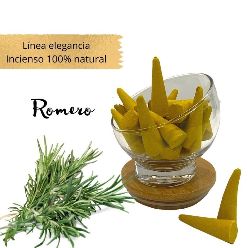 Incienso conos artesanal 100% Natural - Romero