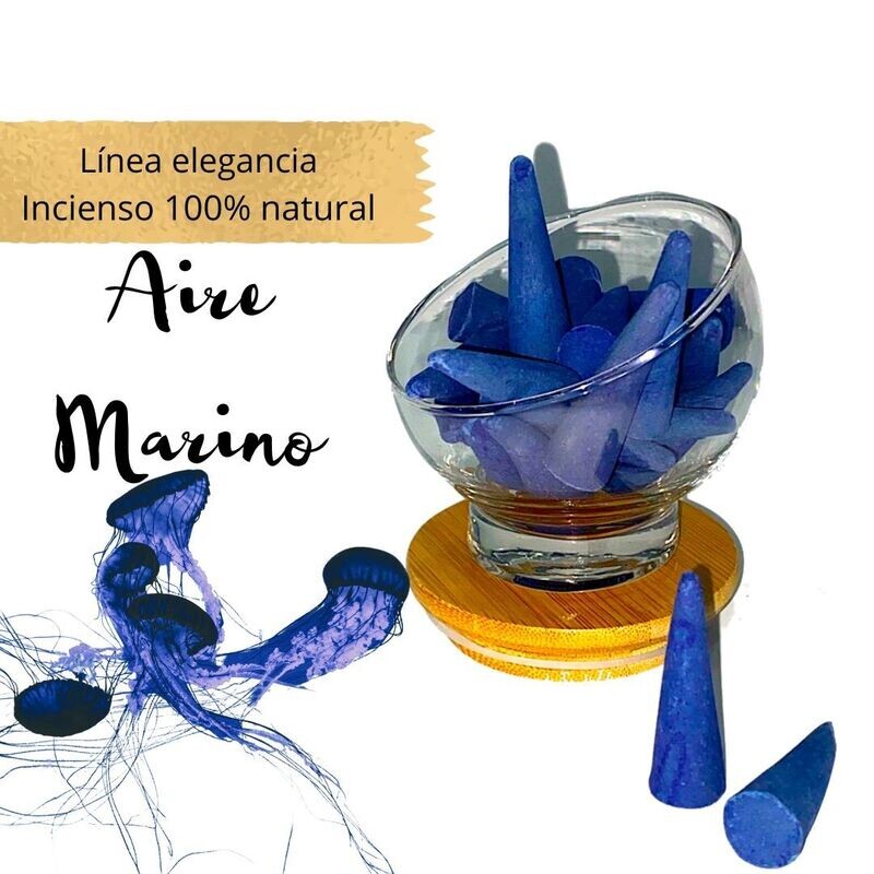 Incienso conos artesanal 100% Natural - Aire Marino