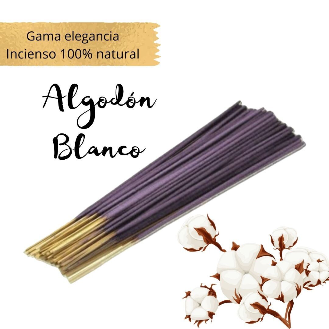 Incienso artesanal 100% Natural - Algodón Blanco