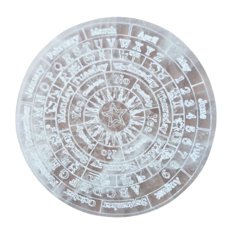 Selenita circular grabado- Respuestas péndulo