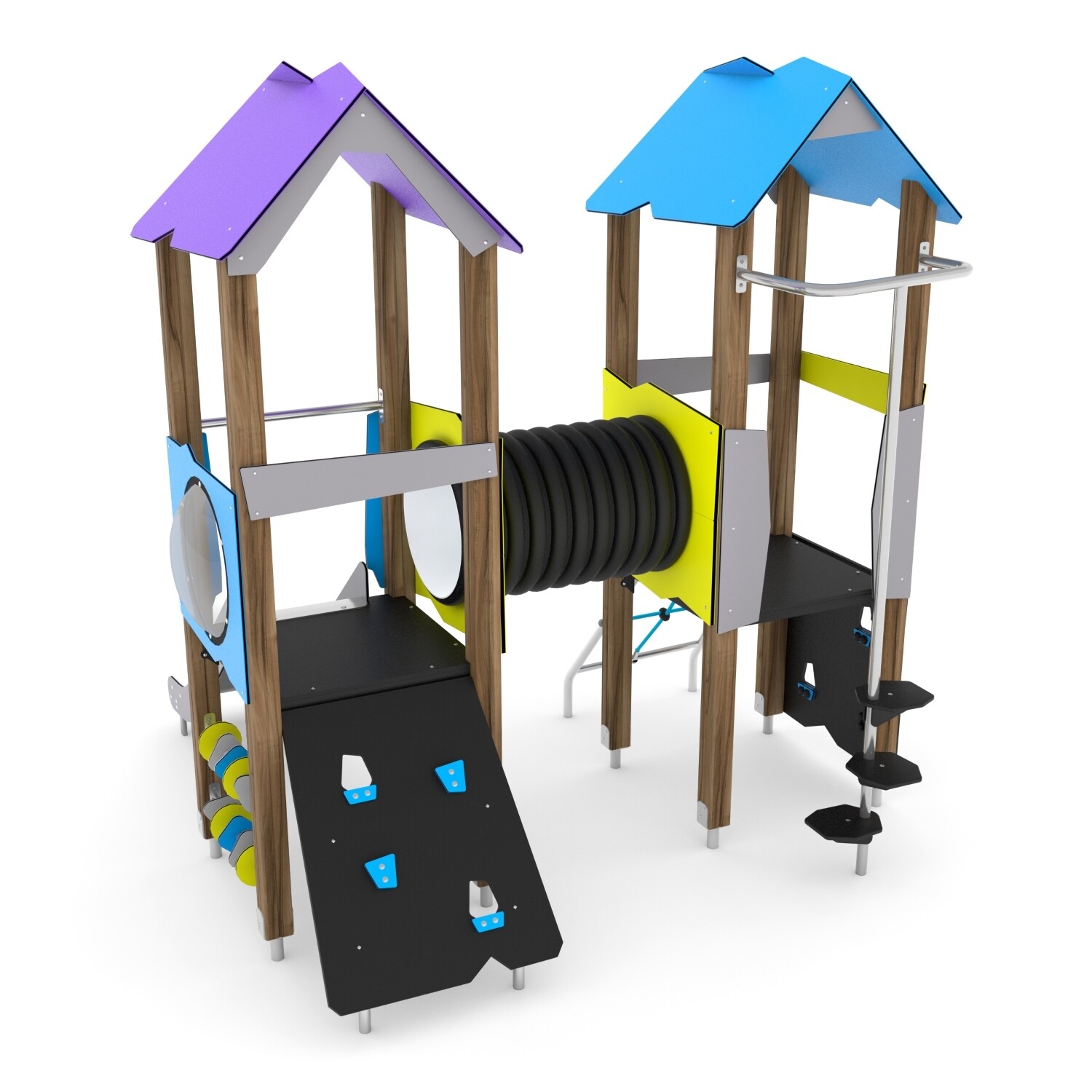 Spielturm mit Rutsche