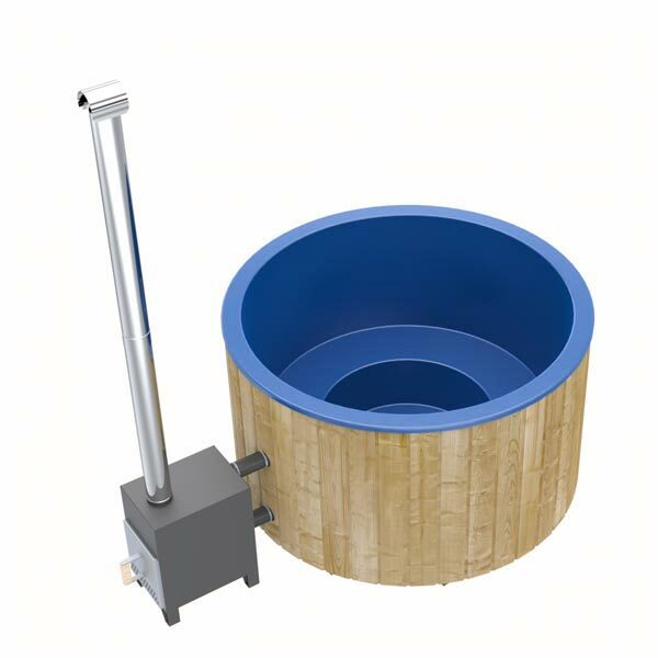 Hotpot rund mit Aussenofen GFK