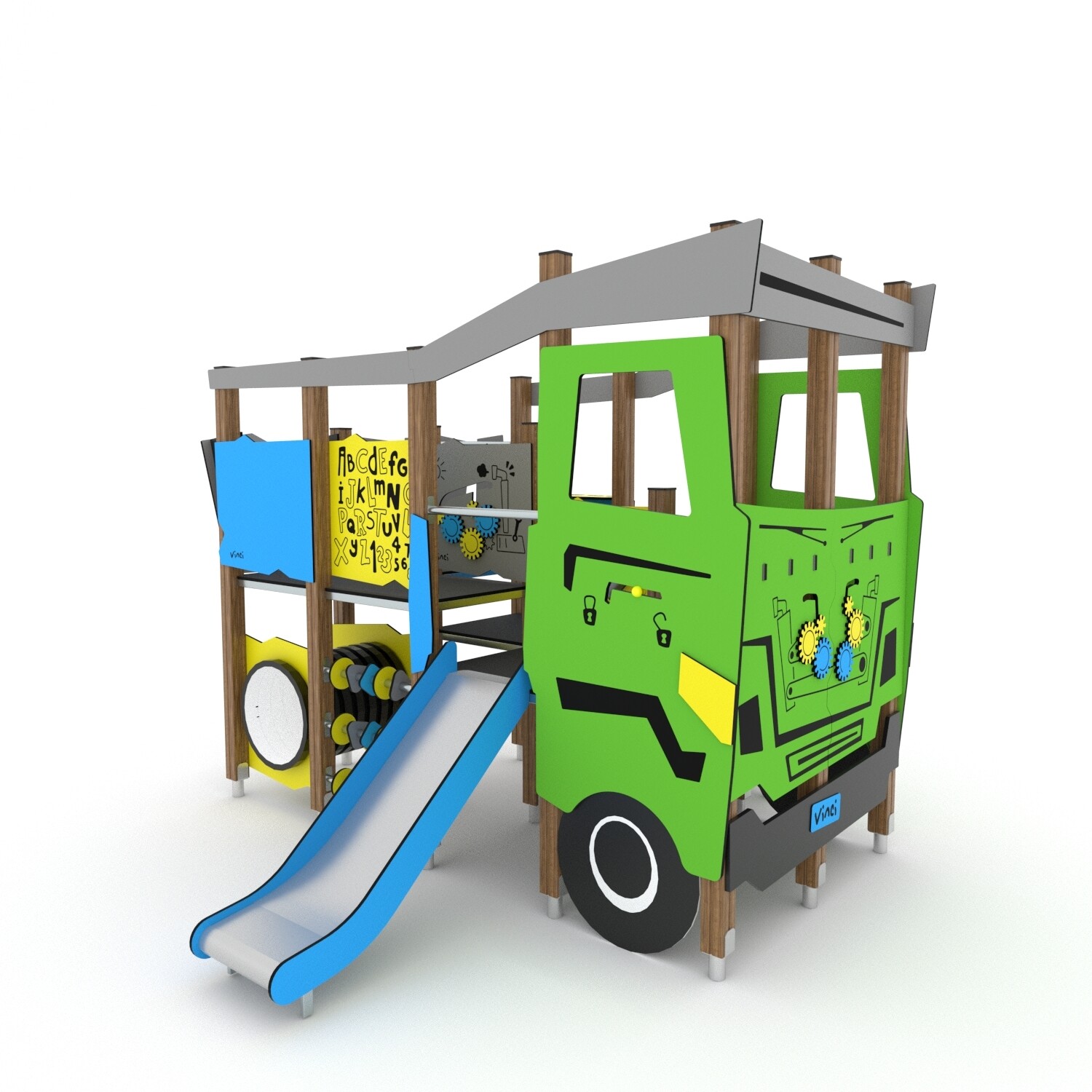 Spielturm &quot;Lastwagen&quot; mit Rutsche