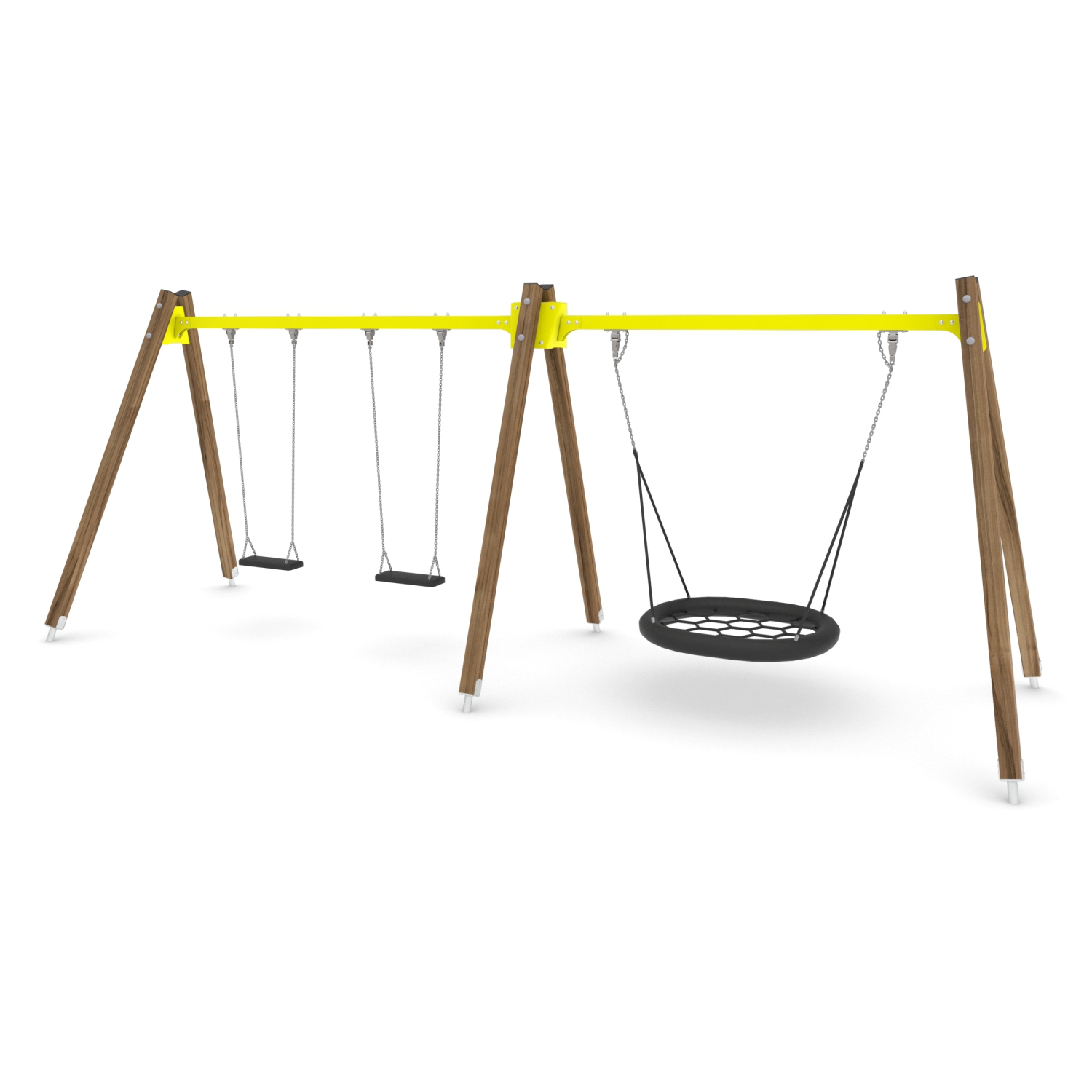 Doppelschaukel und Nestschaukel