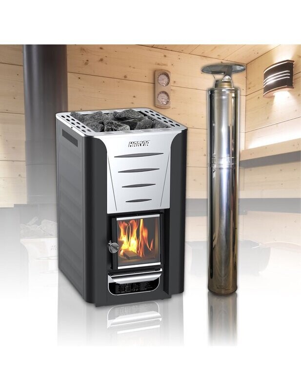 Holzofen HARVIA 20 PRO mit Schornstein