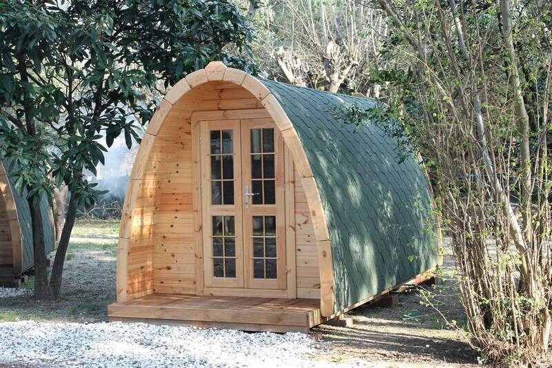 Camping Pod 2,4 x 3,5 Meter für 2–4 Personen