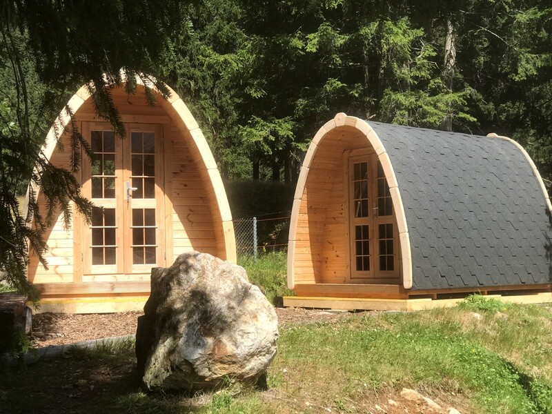 Camping Pod 2,4 x 4,0 Meter für 2–4 Personen