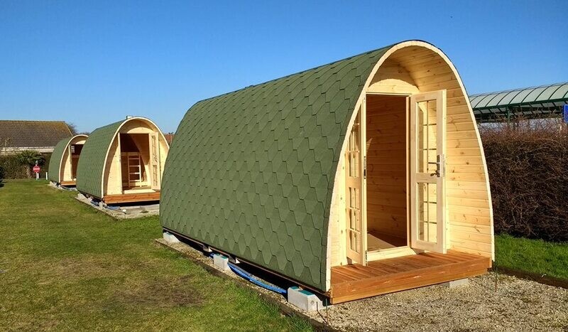 Camping Pod 2,4 x 4,8 Meter für 2–6 Personen