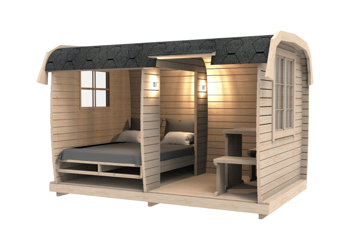 Camping Bus 3,5 Meter für 2–4 Personen