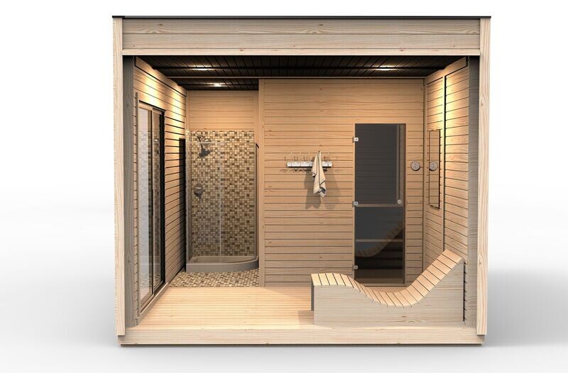 Sauna Modulhaus 3 x 4 Meter