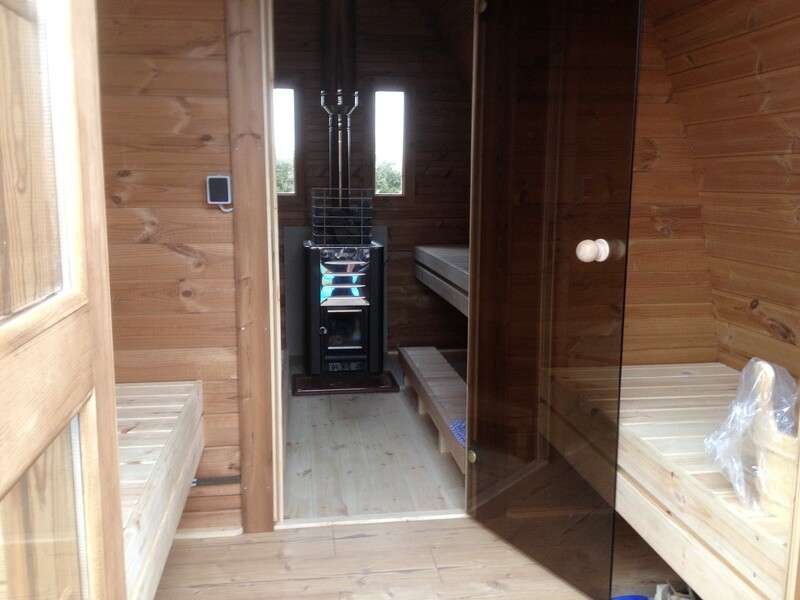 Sauna Pod 2,4 x 4,8 Meter für 4–6 Personen