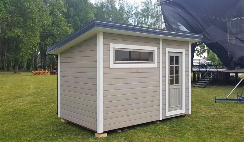 Moderne Gartensauna mit Umkleideraum 2.3m x 3.4 m