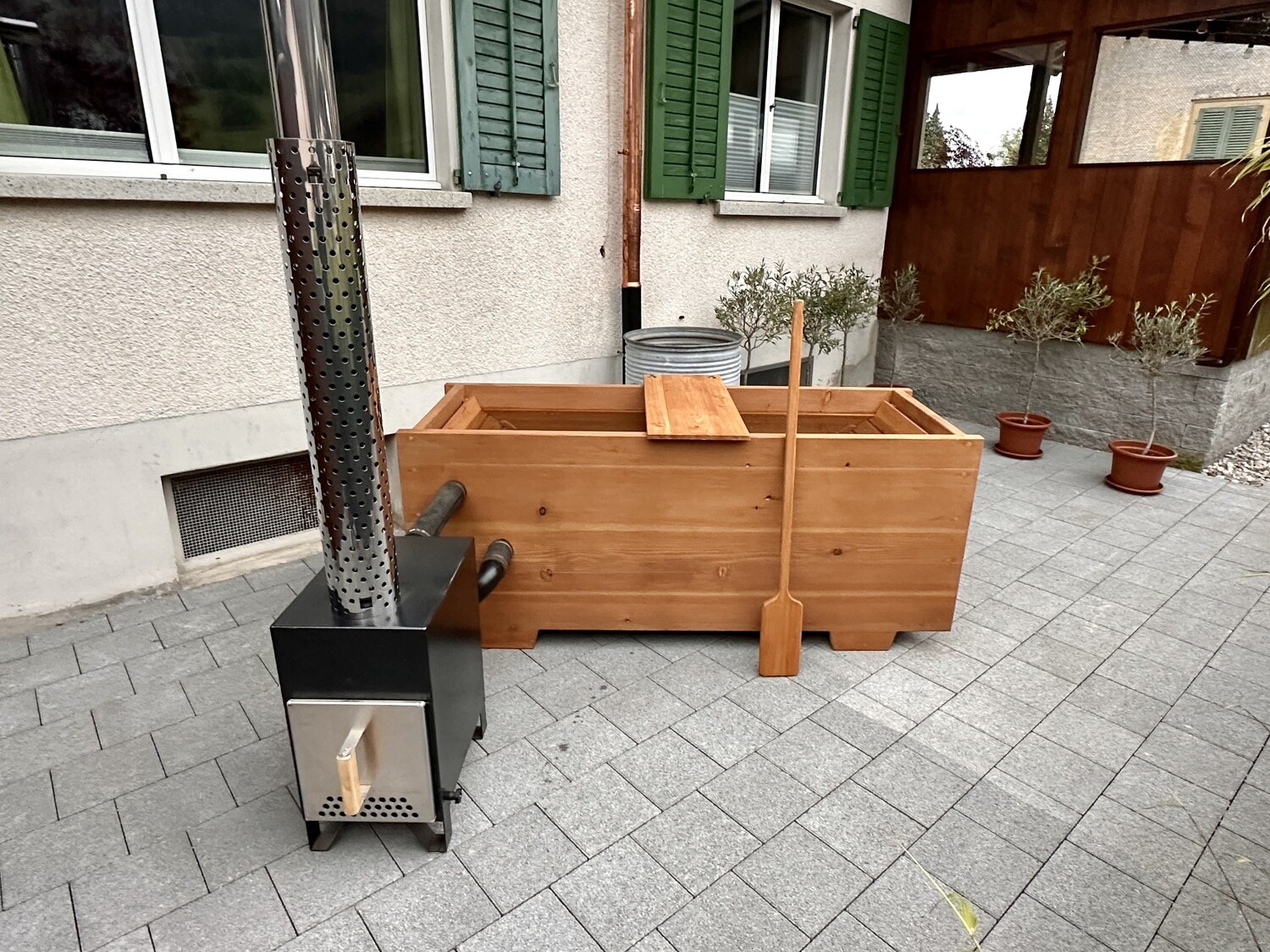 Outdoor-Wanne ​Schwarzwanne