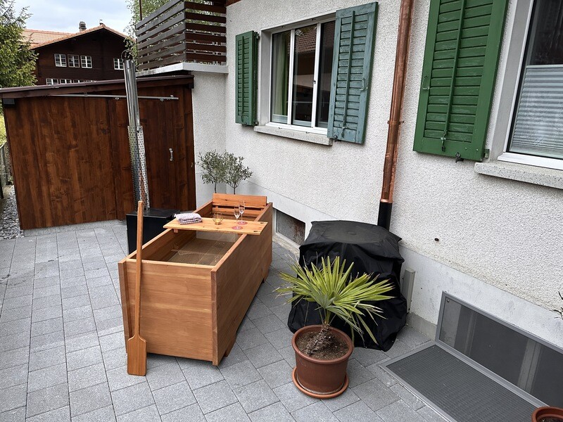 Outdoor-Wanne ​Schwarzwanne