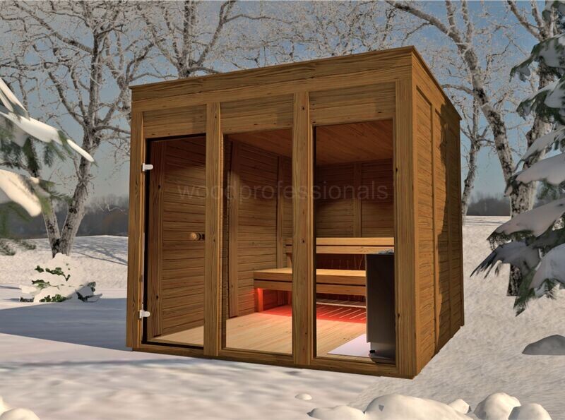 Eco Modern Sauna 2,4x2,4 m