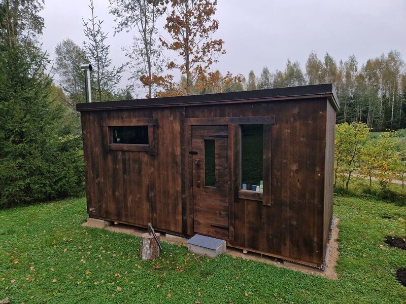 Gartensauna COMPACT mit Lounge 4.3 m
