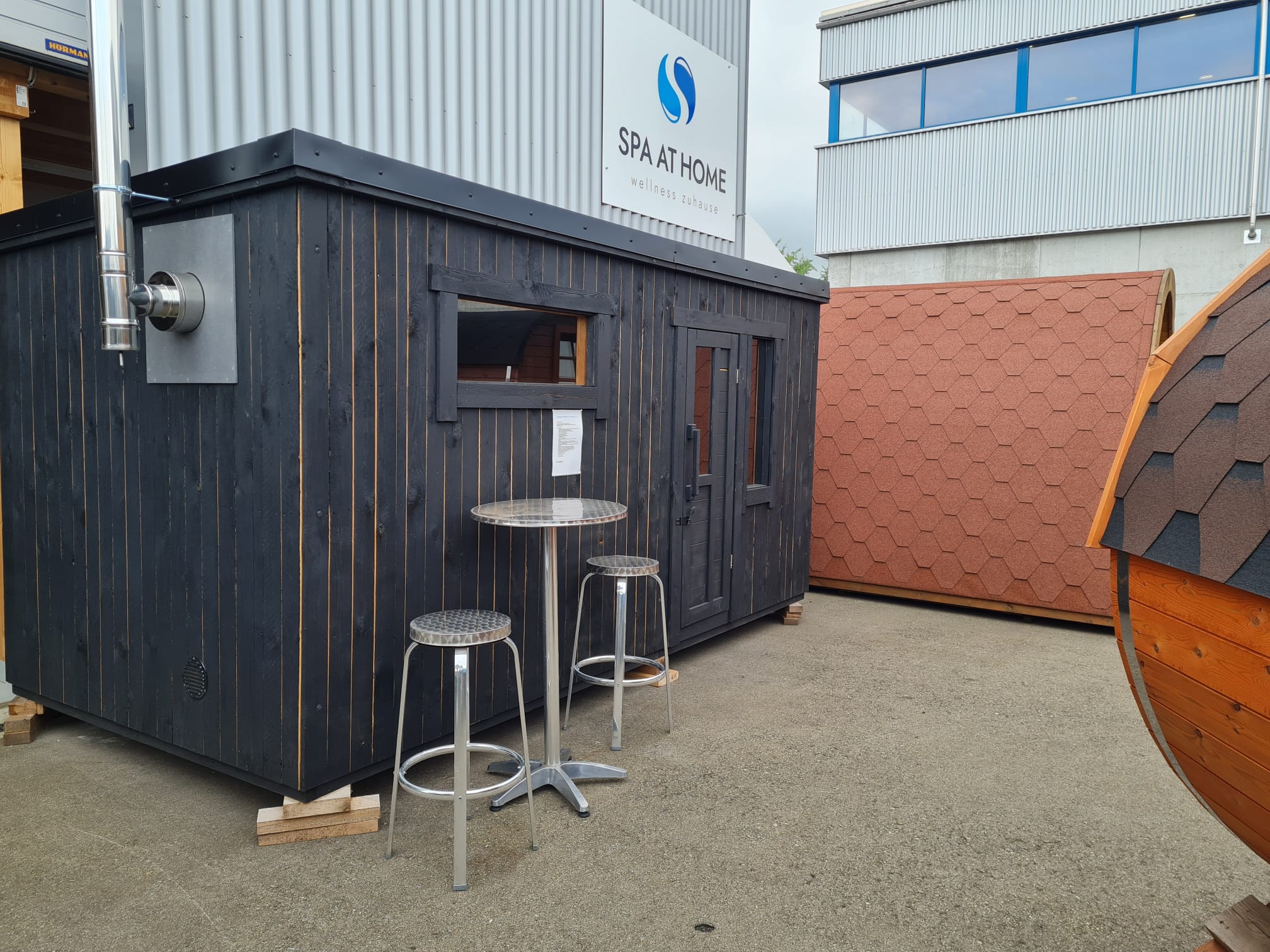 Gartensauna COMPACT mit Lounge 4.3 m