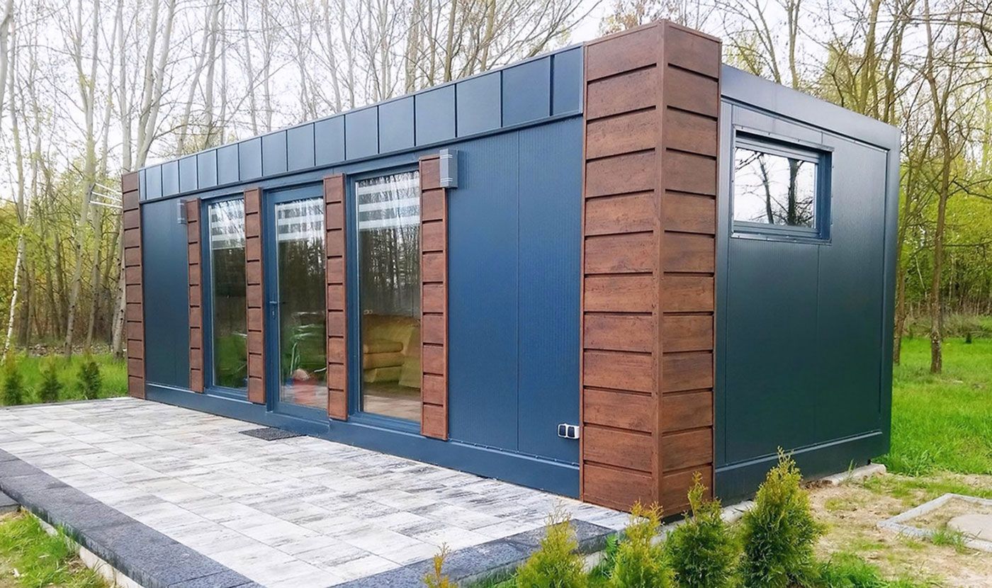 Container 3.0 m x 9.0  m mit Schlafzimmer und Badezimmer