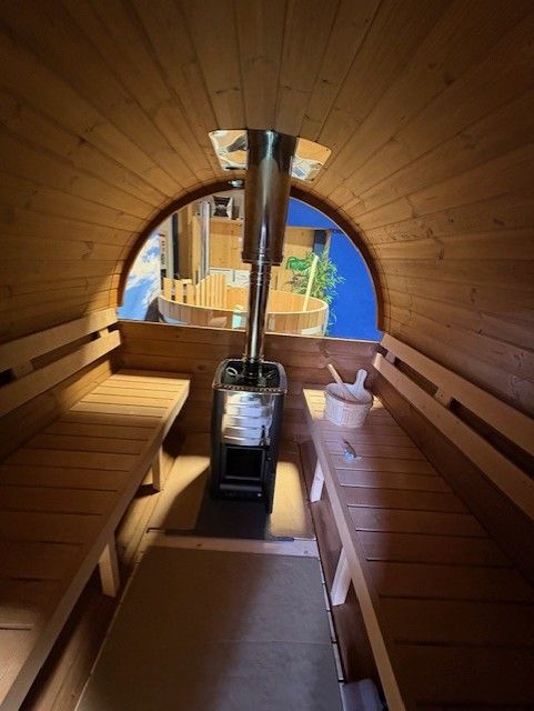 Saunafass 2.4 m für 4-6 Personen