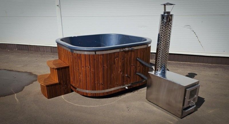 Hotpot Relax – Acryl-quadratischer Whirlpool mit Aussenheizung / 202 cm Quadro
