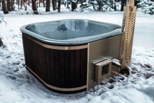 Hotpot Relax – Fiberglas quadratischer Whirlpool mit integrierter Heizung / 220 cm Quadro Hotpot Relax – Fiberglas quadratischer Whirlpool mit integrierter Heizung / 220 cm Quadro