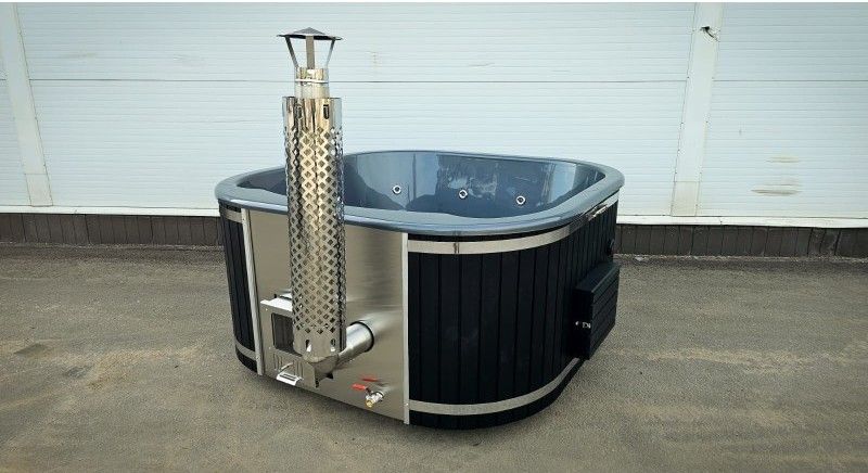 Hotpot Relax – Fiberglas quadratischer Whirlpool mit integrierter Heizung / 220 cm Quadro
