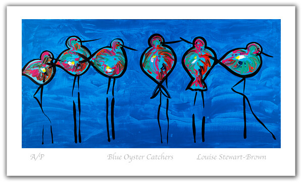 Blue Oyster Catchers - Limited Edition Print