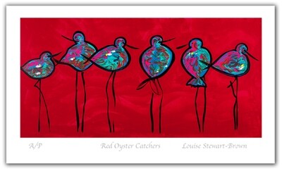 Red Oyster Catchers - Limited Edition Print