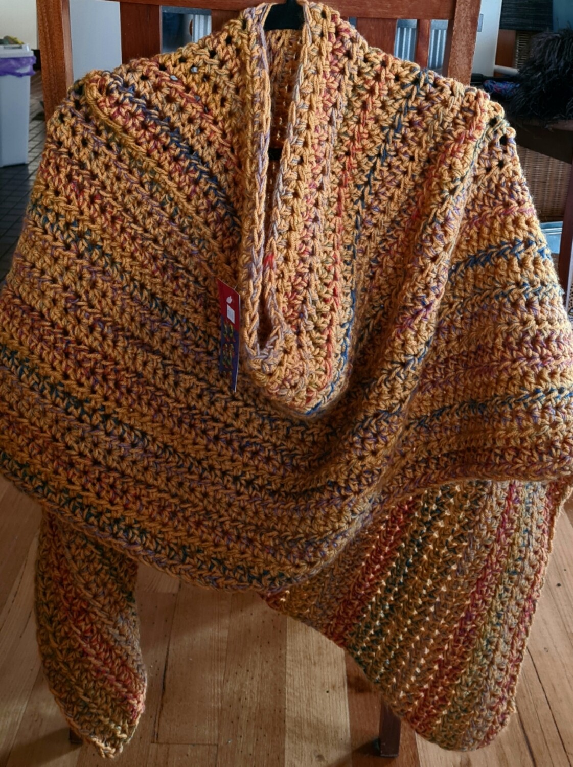 Topper/Poncho ...Mustard Flotsum